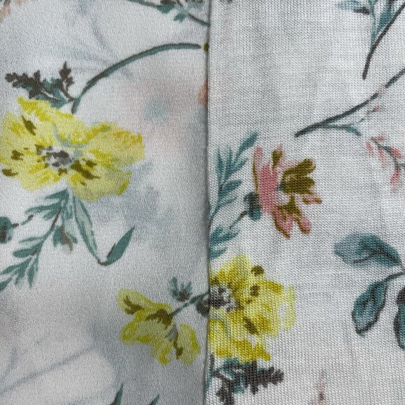 LOFT Womens Top Size XXS Petites Floral Sleeveless V-Neck Rayon Polyester - Picture 4 of 5